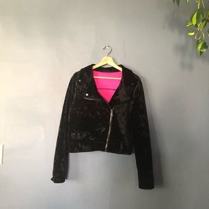 crushed velvet moto jacket ✨✨✨